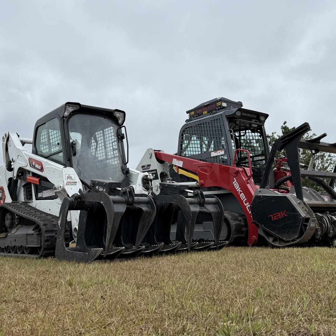 Professional forestry mulching equipment fleet
